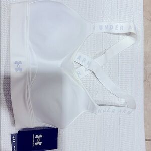 Under Armour White Crossback Sports Bra